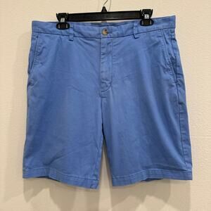 Vineyard Vines Men's Size 34 Blue Stretch Breaker Chino Shorts Casual Preppy
